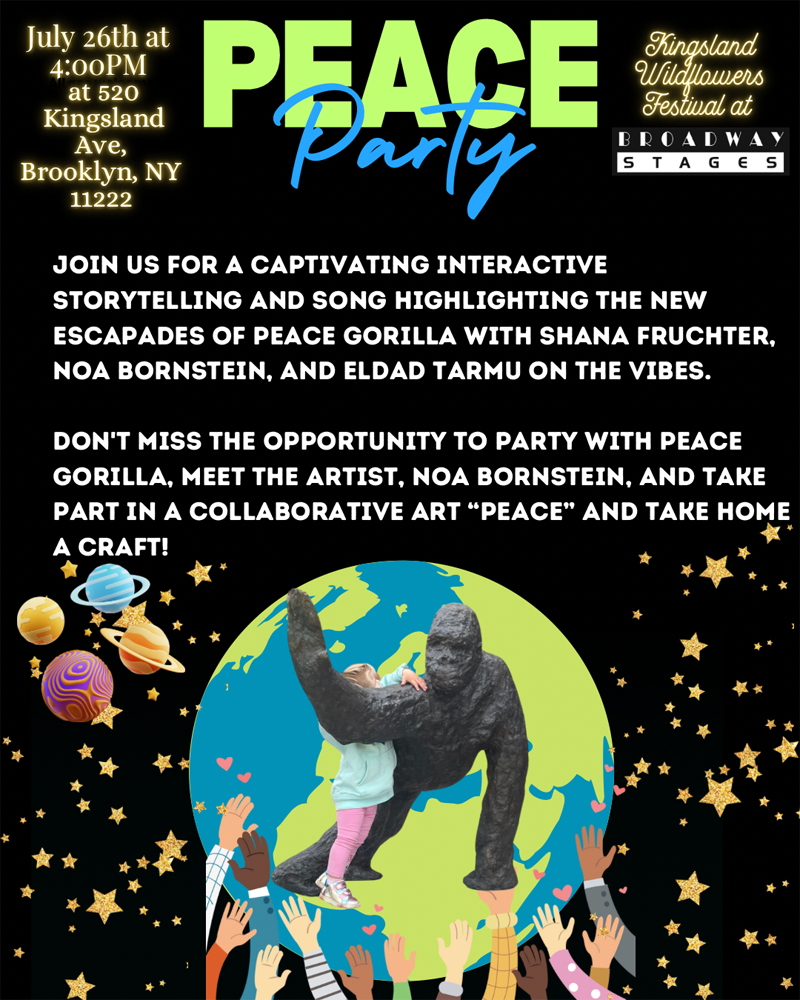Peace Gorilla Invitation Flyer